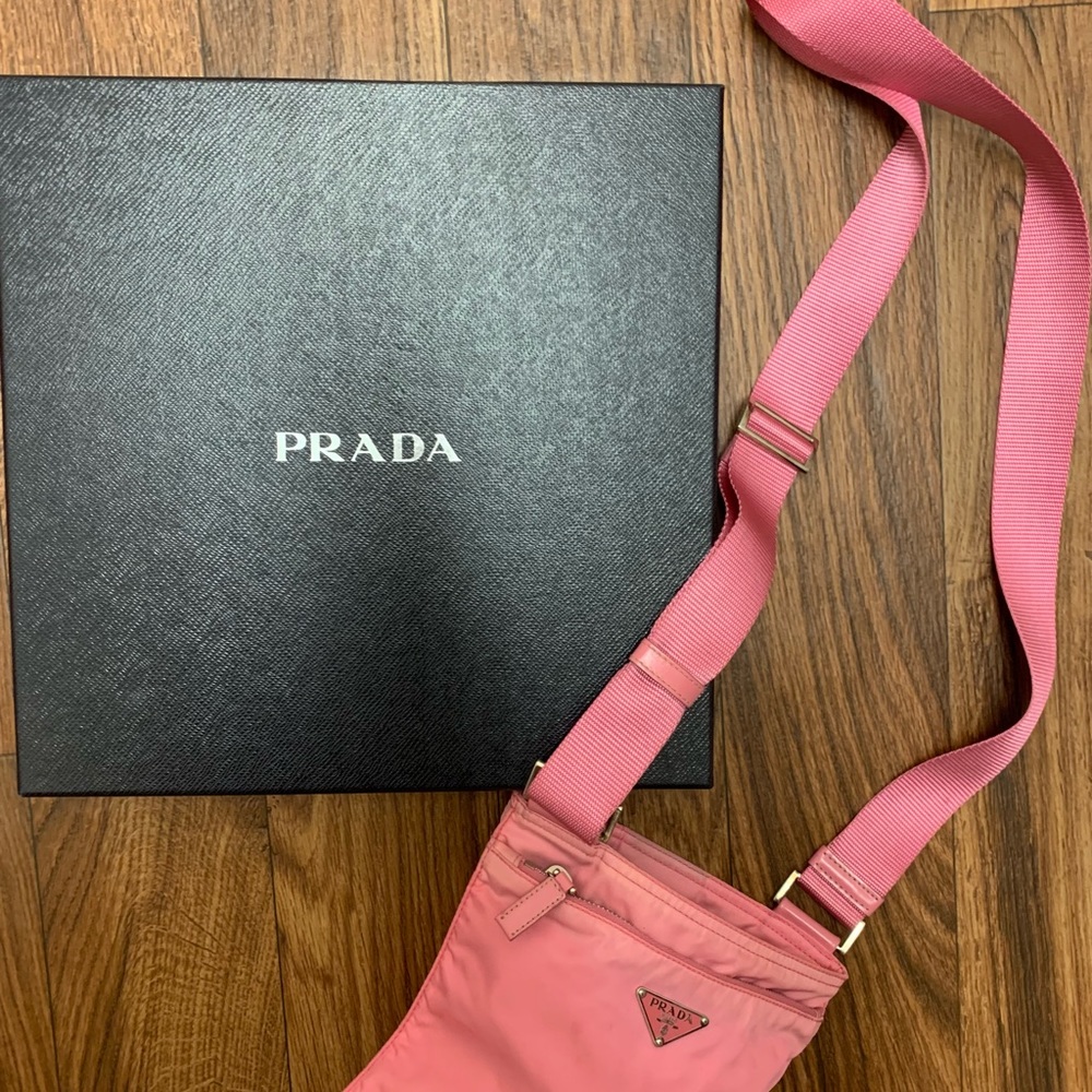 Pink Prada crossbody
